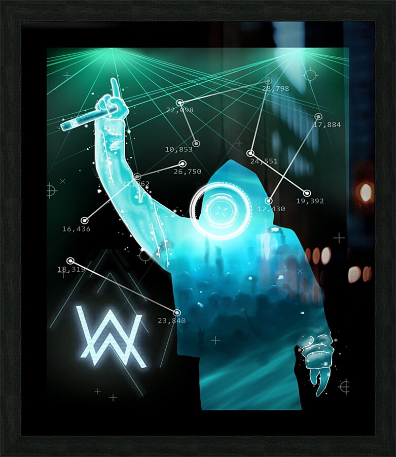 Alan Walker Picture Frame print