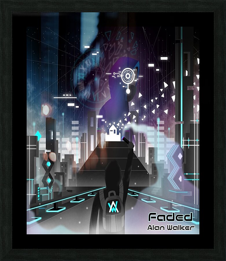 Alan Walker Picture Frame print