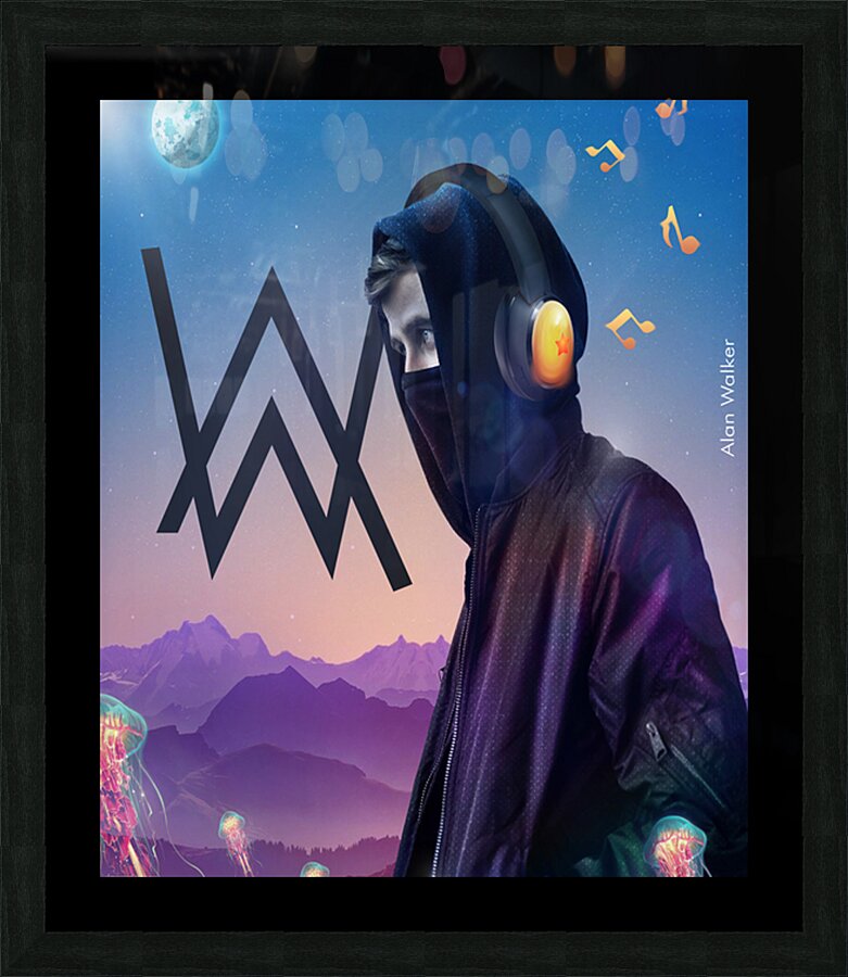 Alan Walker Picture Frame print