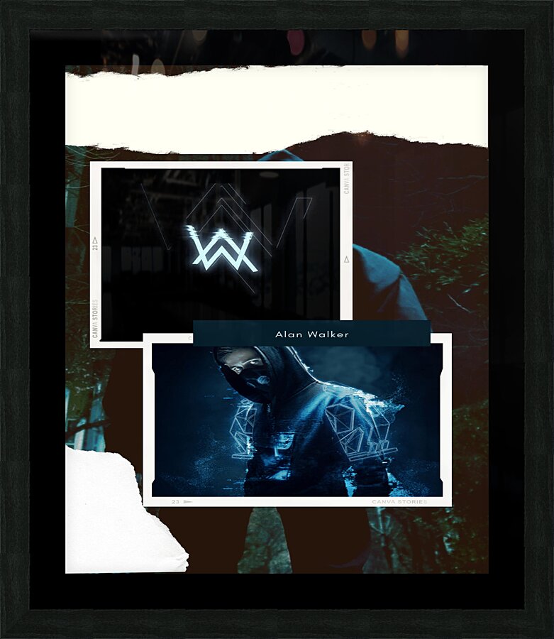 Alan Walker Picture Frame print