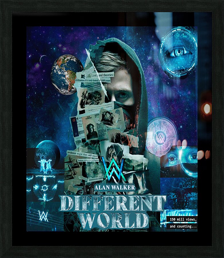 Alan Walker Picture Frame print