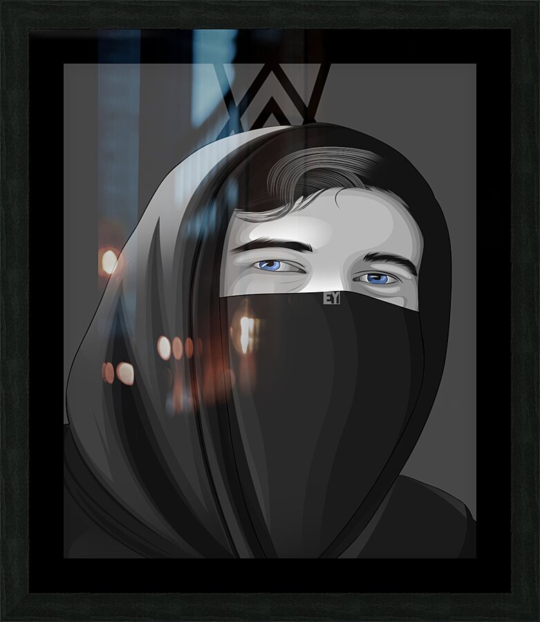 Alan Walker Picture Frame print