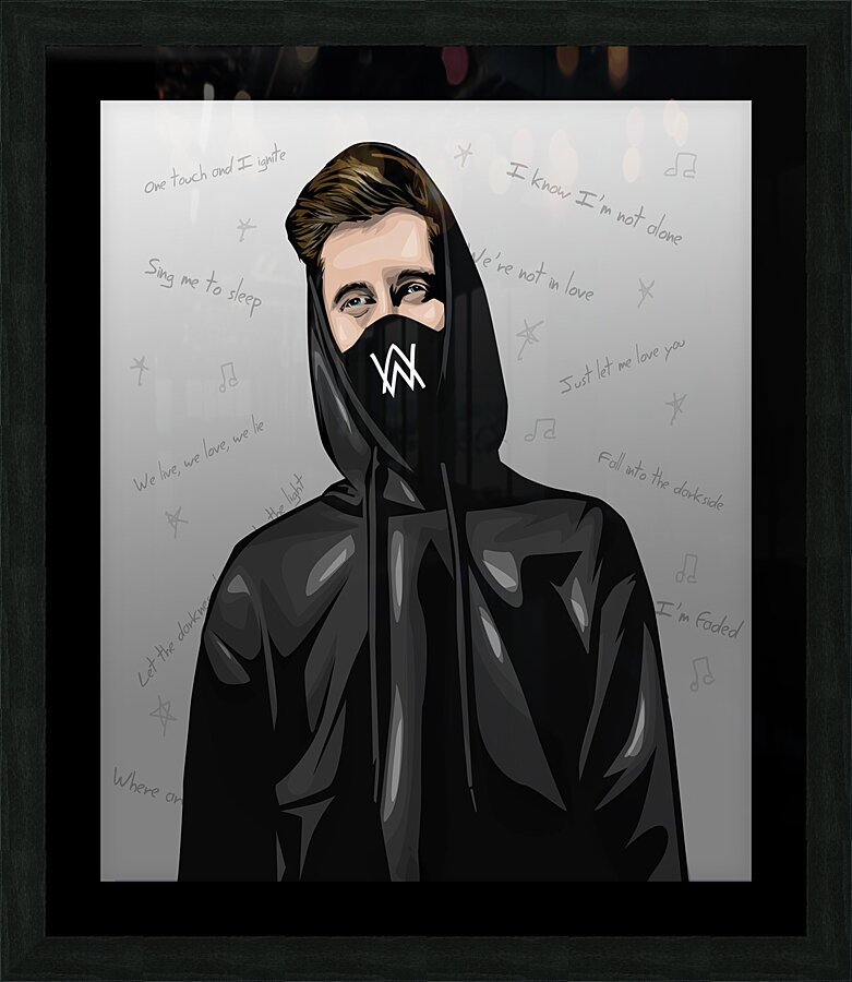 Alan Walker Picture Frame print