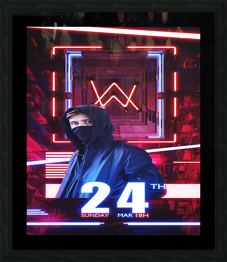Alan Walker Picture Frame print