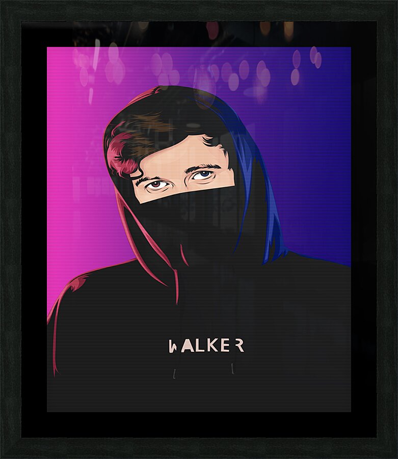 Alan Walker Picture Frame print
