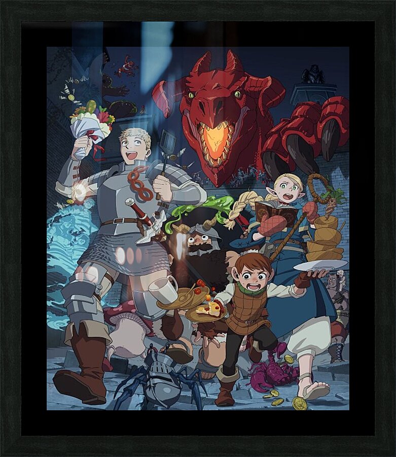 Dungeon Meshi Picture Frame print