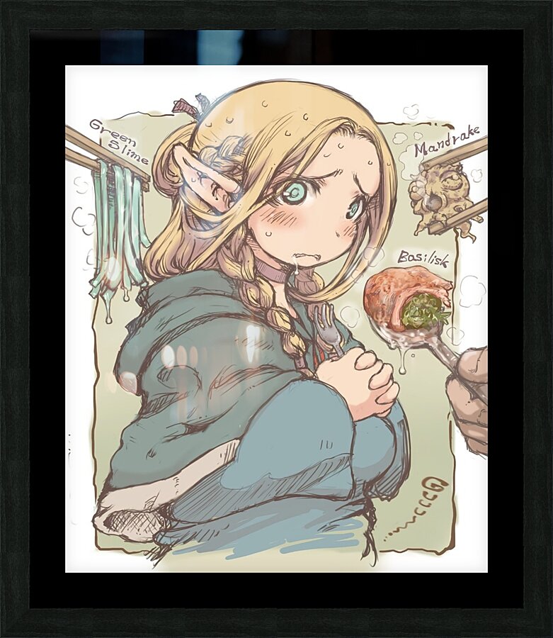 Dungeon Meshi Picture Frame print