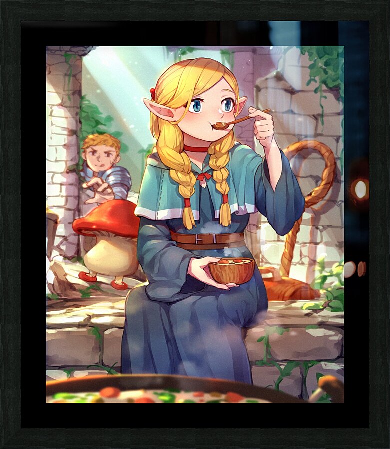 Dungeon Meshi Picture Frame print