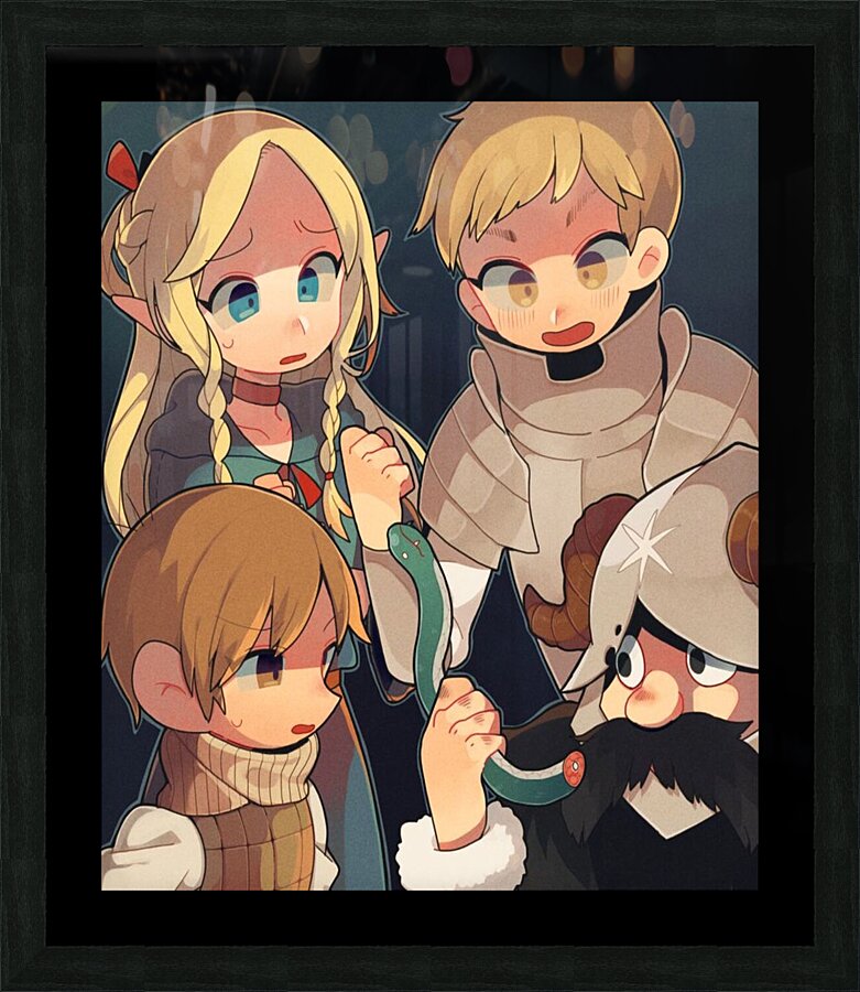 Dungeon Meshi Picture Frame print