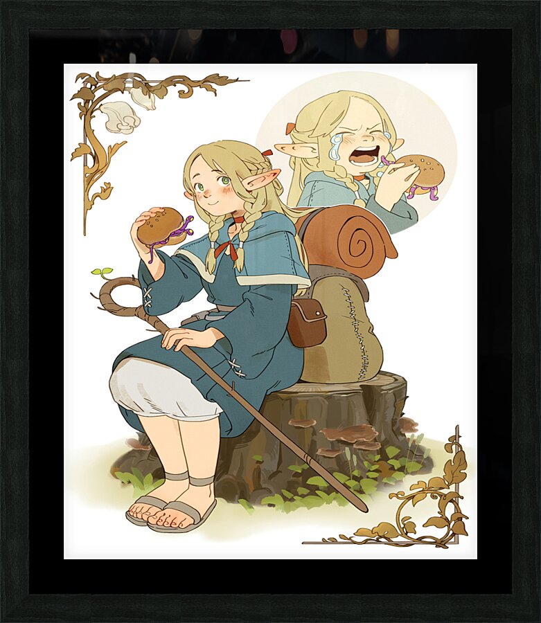 Dungeon Meshi Picture Frame print