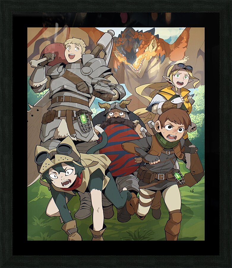 Dungeon Meshi Picture Frame print