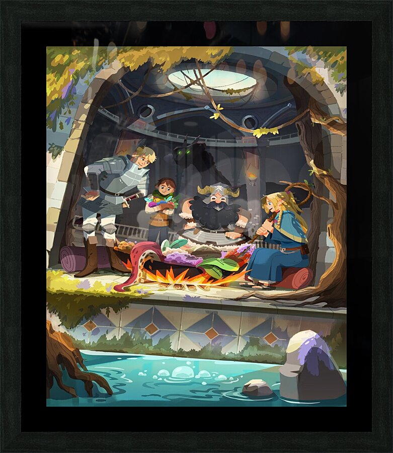 Dungeon Meshi Picture Frame print