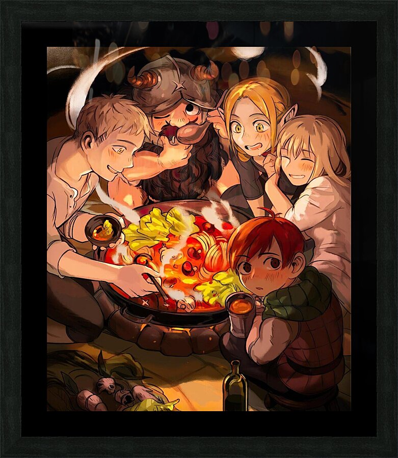 Dungeon Meshi Picture Frame print