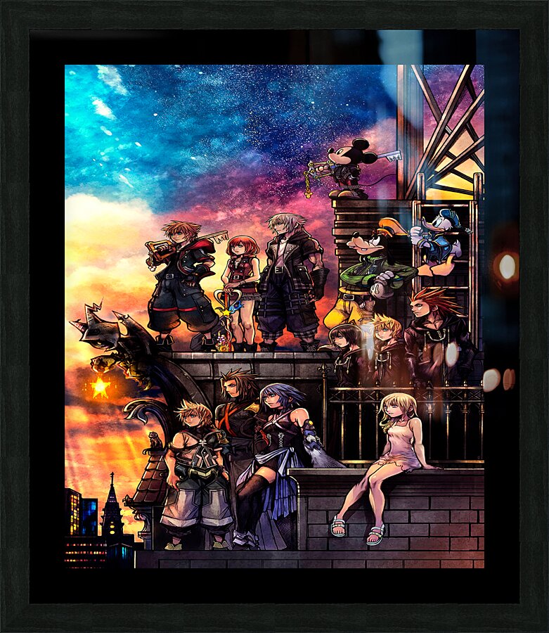 kingdom hearts Picture Frame print