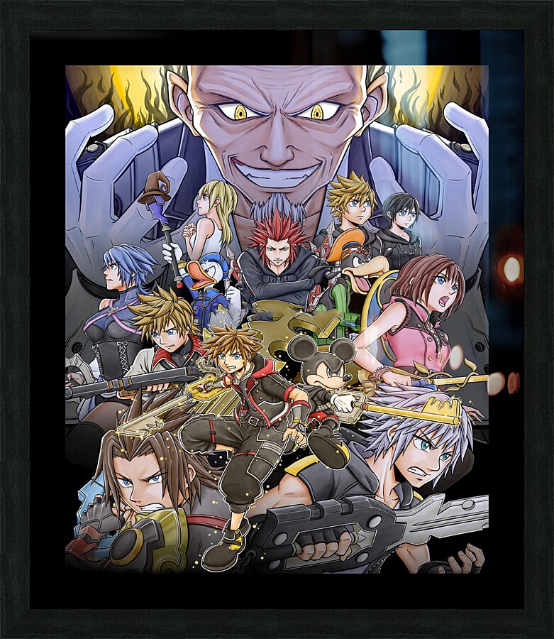 kingdom hearts Picture Frame print