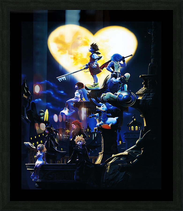 kingdom hearts Picture Frame print