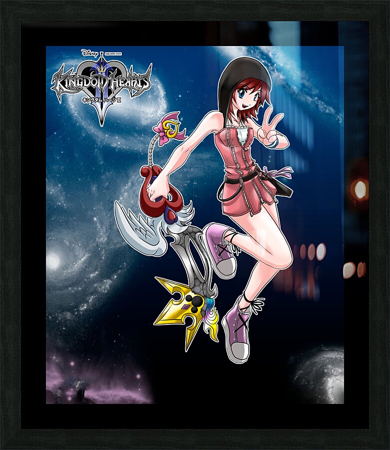 kingdom hearts Picture Frame print