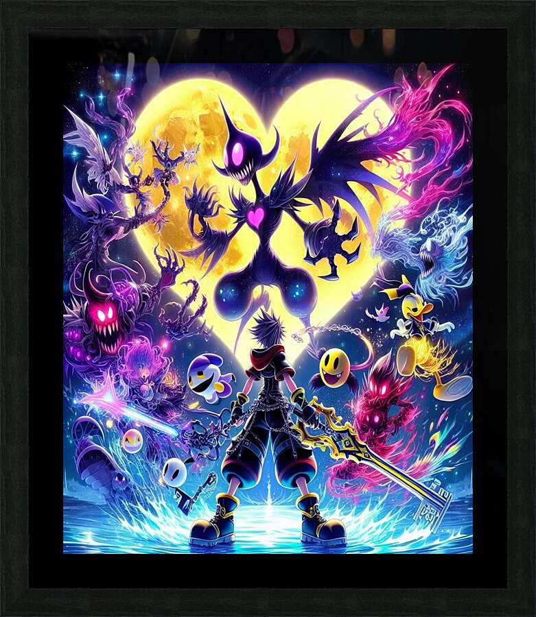 kingdom hearts Picture Frame print