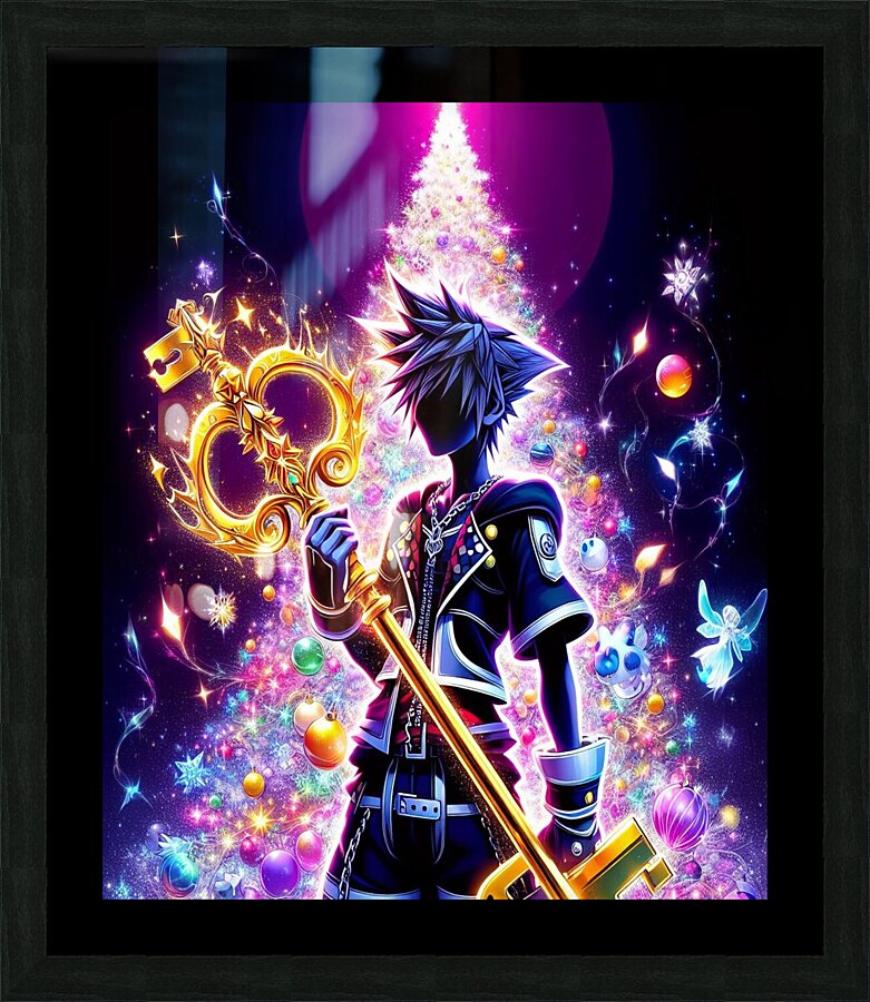 kingdom hearts Picture Frame print
