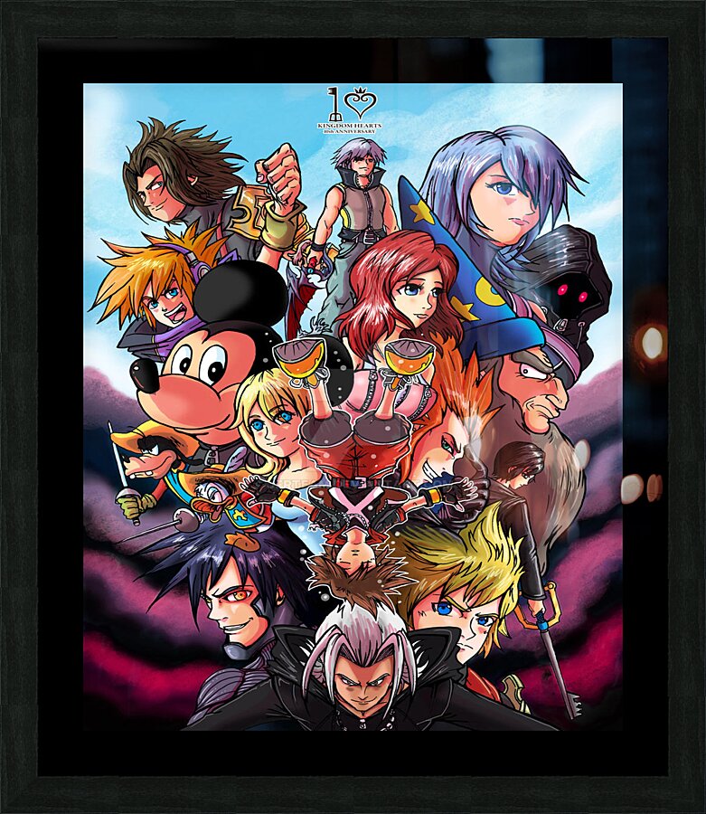 kingdom hearts Picture Frame print