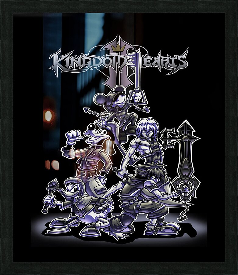 kingdom hearts Picture Frame print