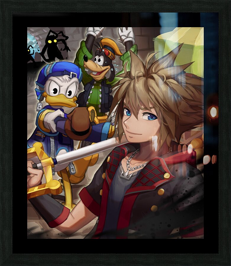 kingdom hearts Picture Frame print