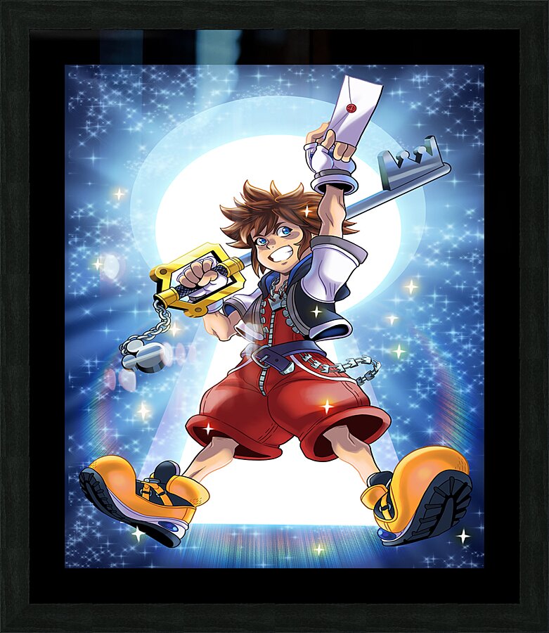 kingdom hearts Picture Frame print