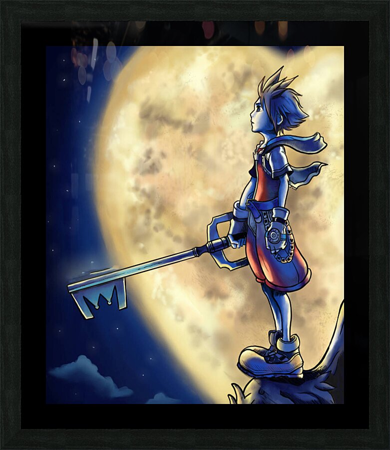 kingdom hearts Picture Frame print