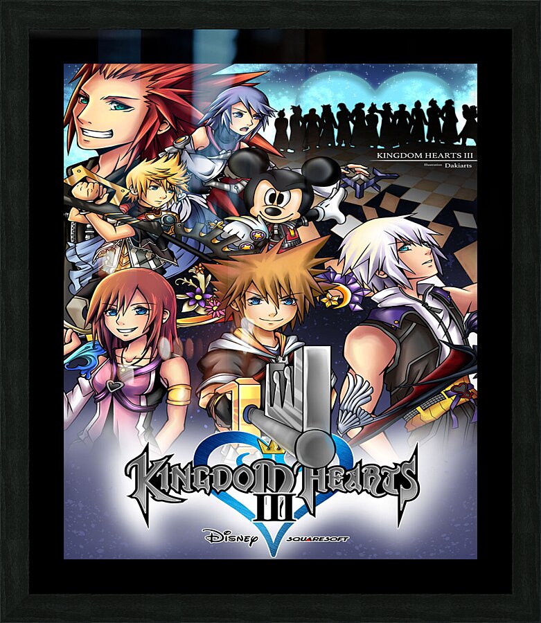 kingdom hearts Picture Frame print