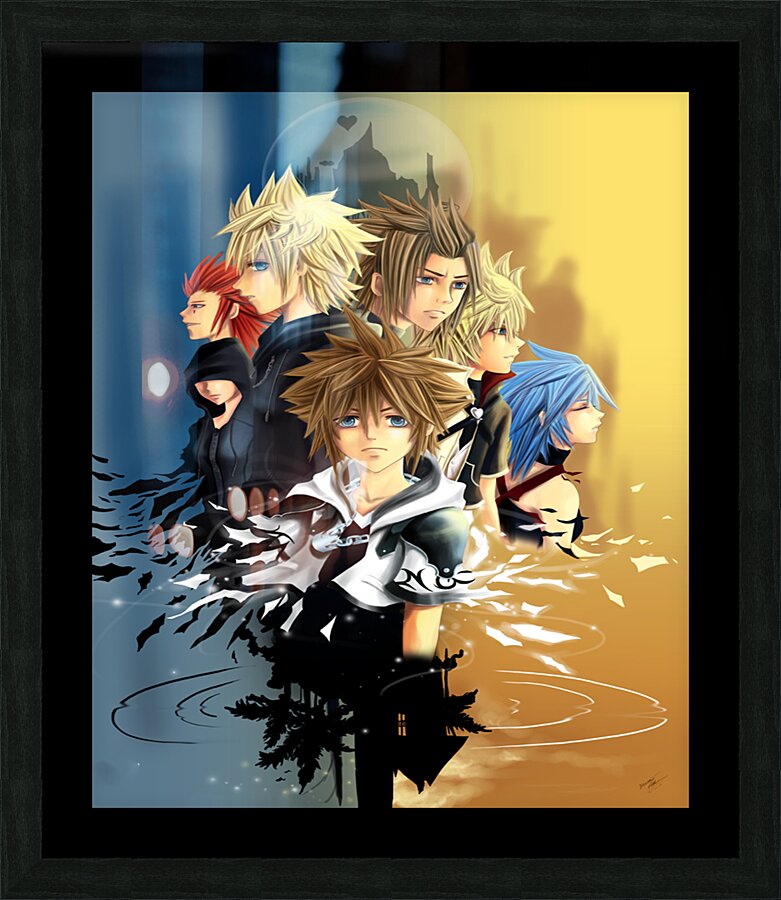 kingdom hearts Picture Frame print