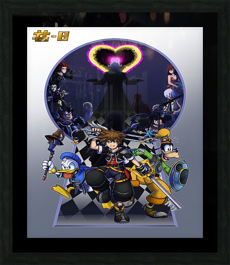 kingdom hearts Picture Frame print