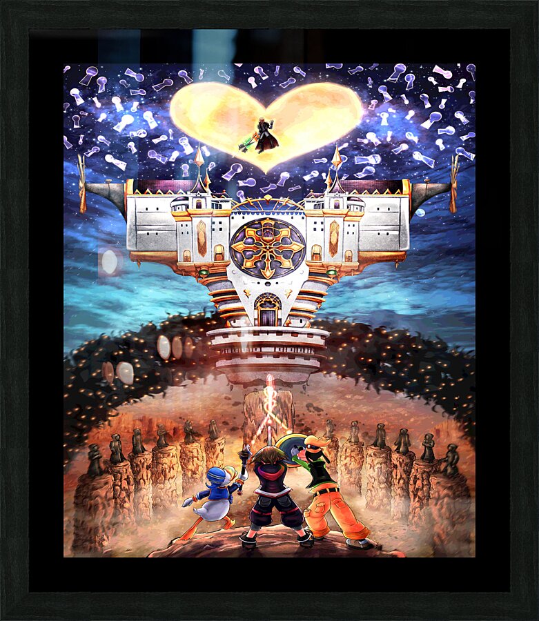 kingdom hearts Picture Frame print