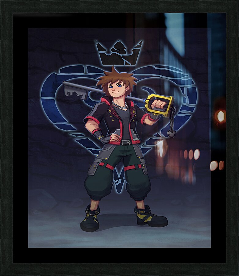kingdom hearts Picture Frame print