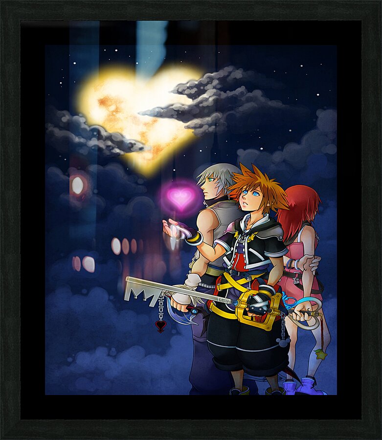 kingdom hearts Picture Frame print