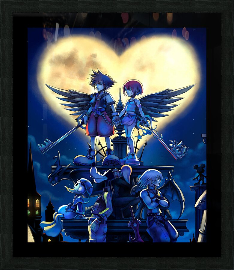 kingdom hearts Picture Frame print