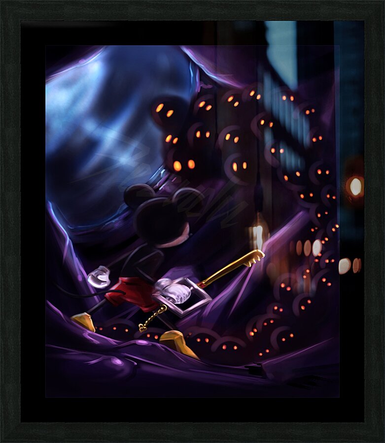 kingdom hearts Picture Frame print