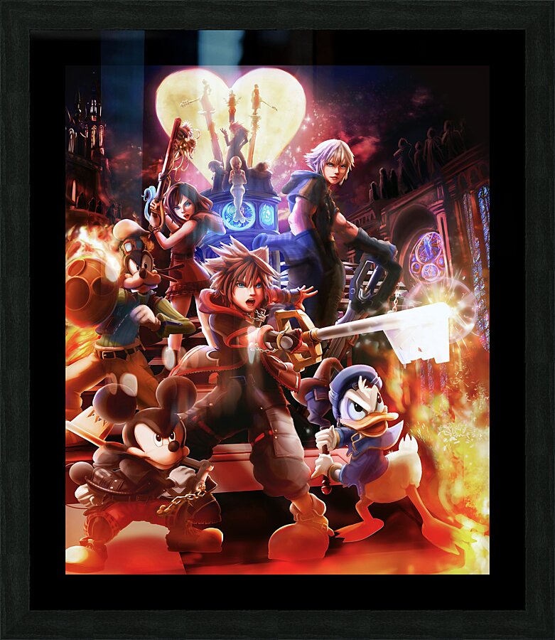 kingdom hearts Picture Frame print