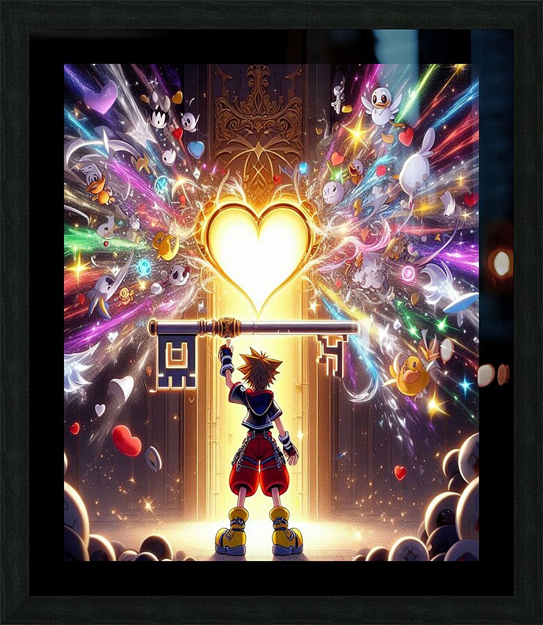 kingdom hearts Picture Frame print