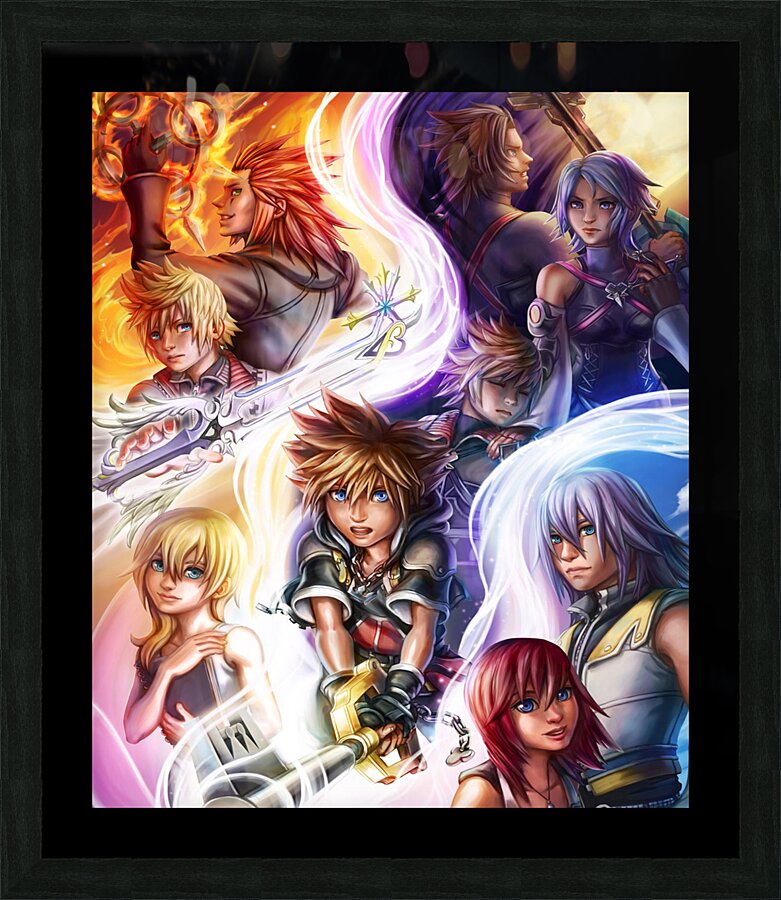 kingdom hearts Picture Frame print