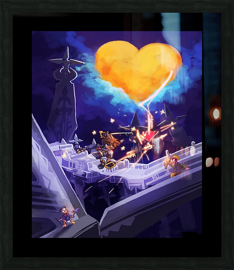 kingdom hearts Picture Frame print