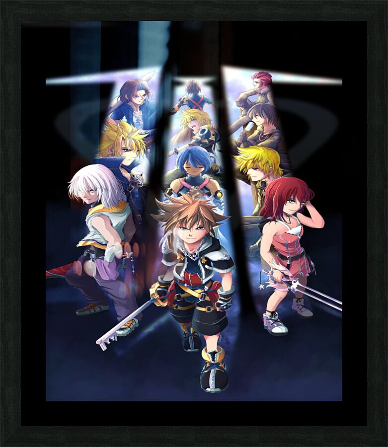 kingdom hearts Picture Frame print