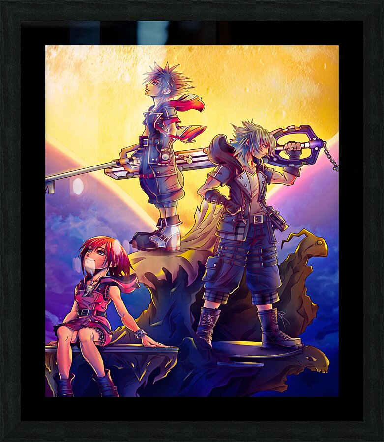 kingdom hearts Picture Frame print