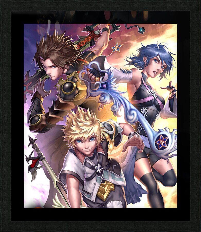 kingdom hearts Picture Frame print