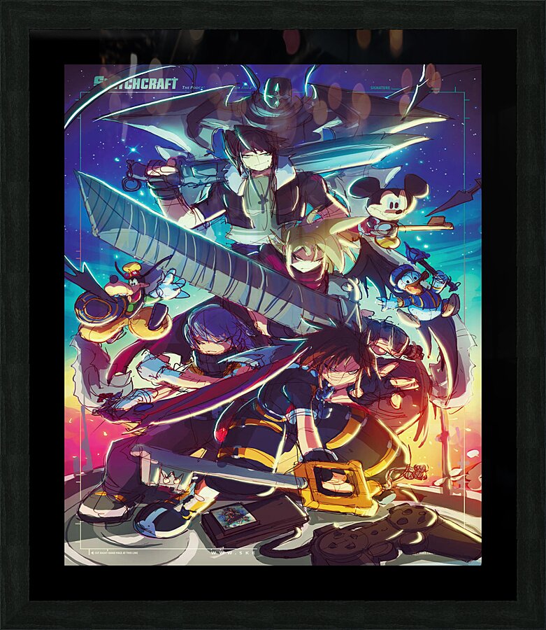 kingdom hearts Picture Frame print