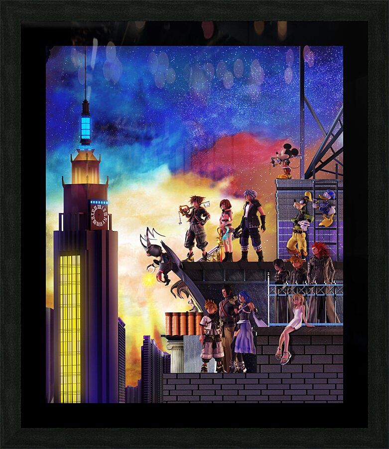 kingdom hearts Picture Frame print
