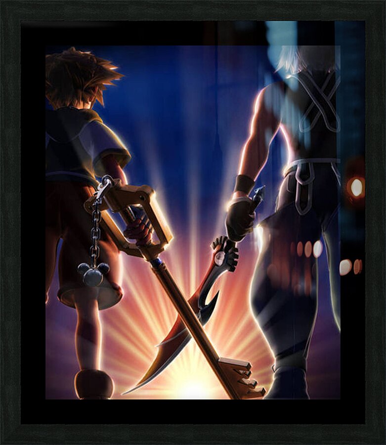 kingdom hearts Picture Frame print