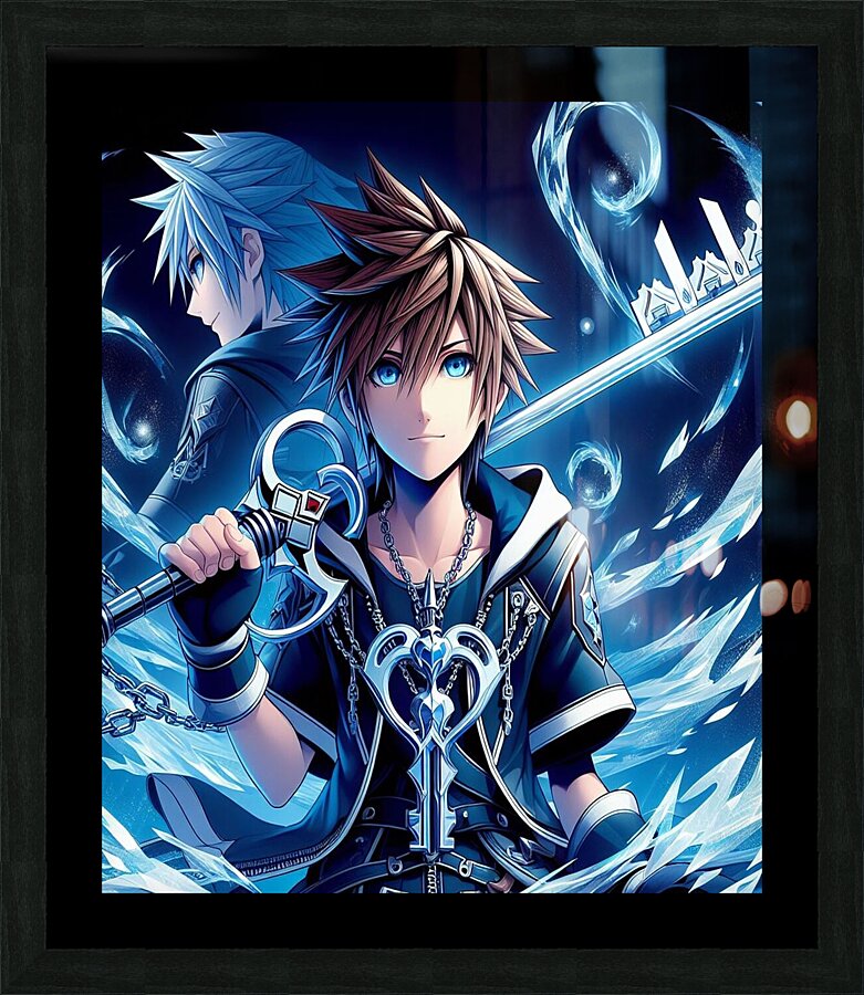 kingdom hearts Picture Frame print