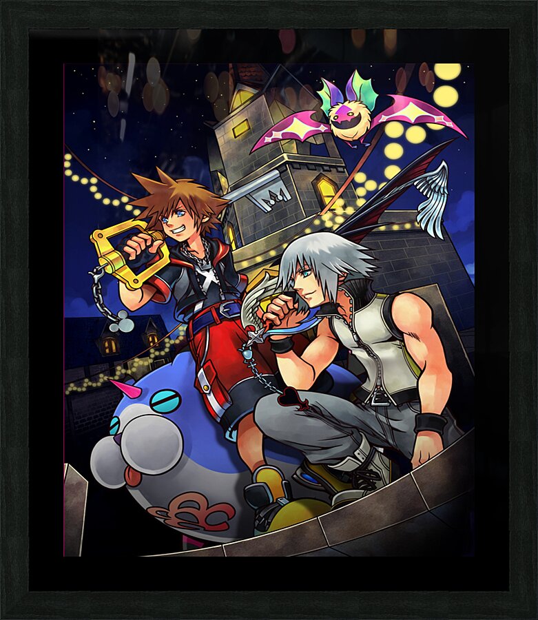 kingdom hearts Picture Frame print