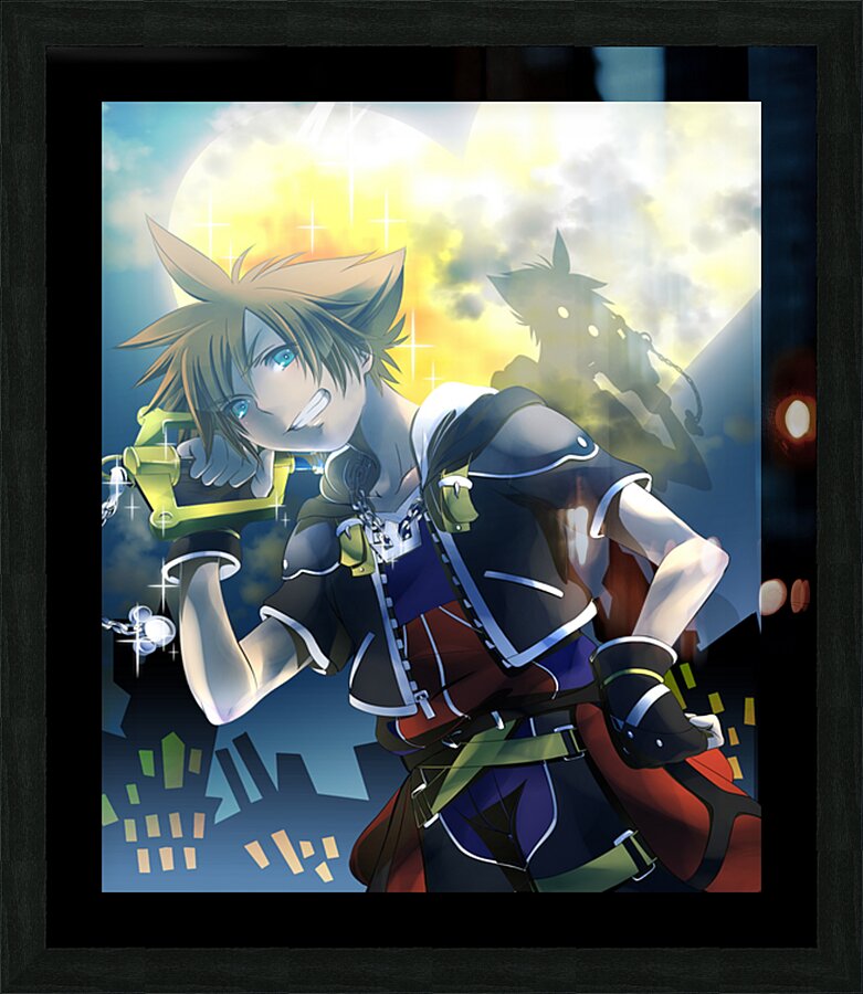 kingdom hearts Picture Frame print