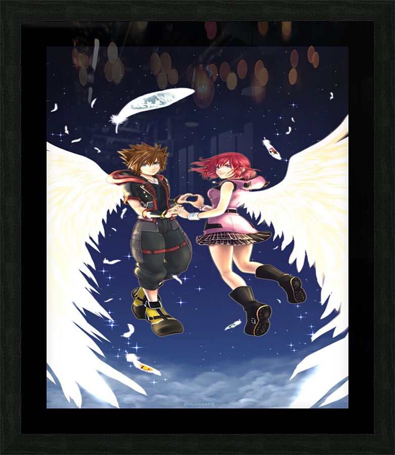 kingdom hearts Picture Frame print